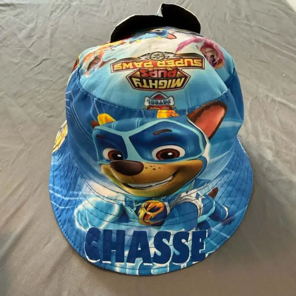 Paw Patrol Super Paws Bucket Hat Kids Blue Chase Marshall